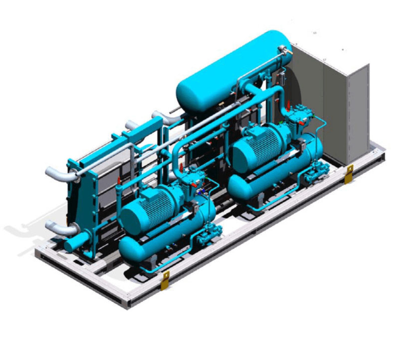 200kW 1000kW Ammonia Chiller Packages EcoChill